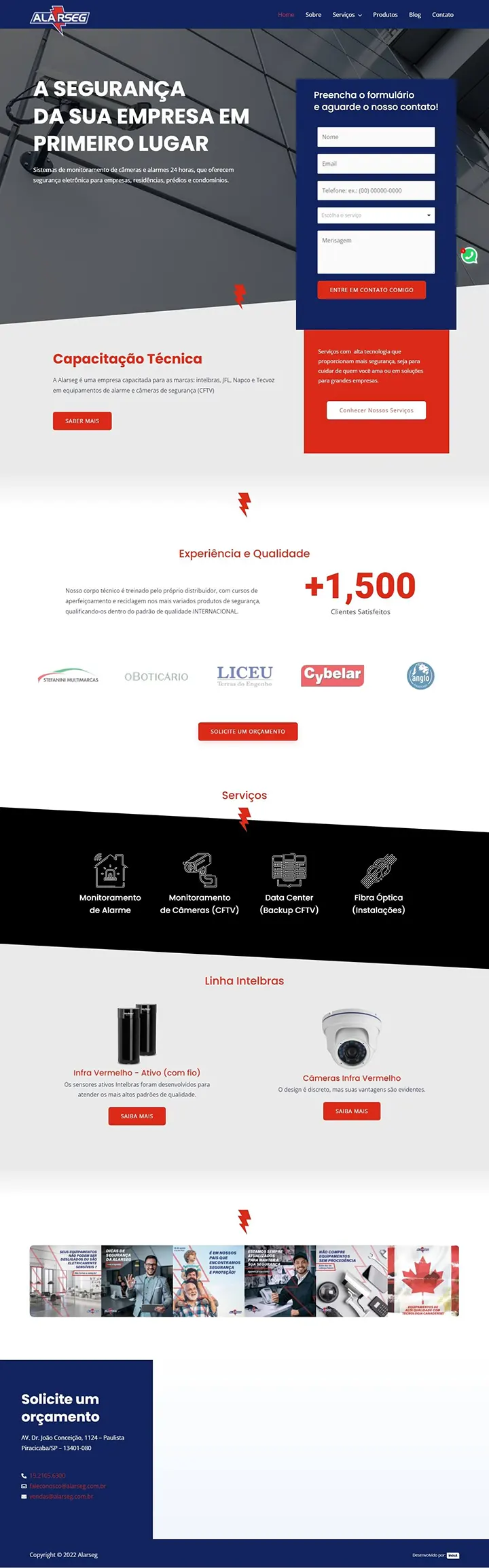 site - alarseg | Bruno Francisco